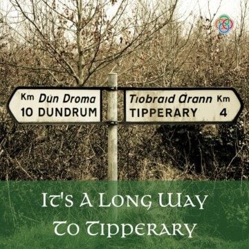 Road sign post with text banner