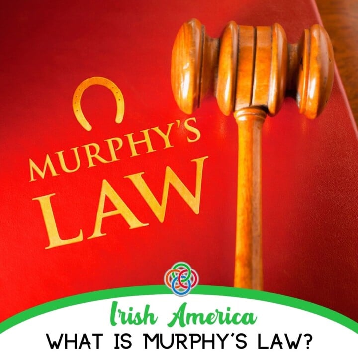 What is Murphy's Law | Irish American Mom Gavel with text