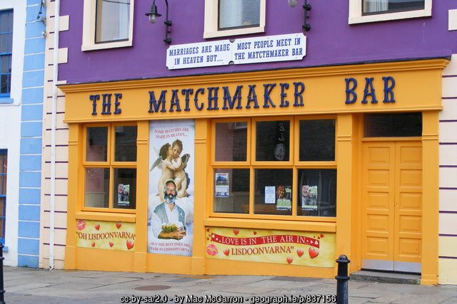 The Matchmaker Bar in County Clare | Irish American Mom Building with signage