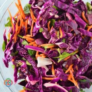 Red cabbage slaw