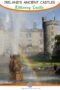 Stone castle and rainbow by a fountain with text banner