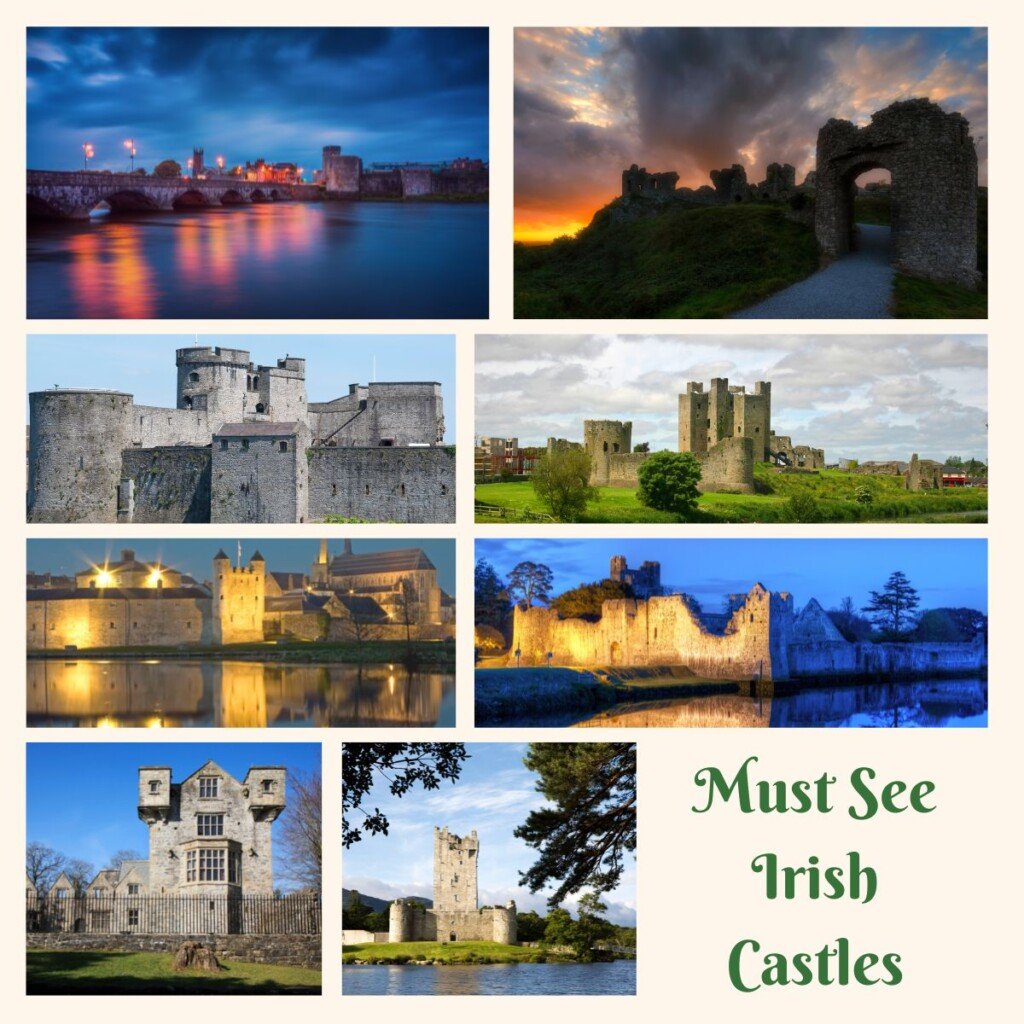 Must See Castles of Ireland | Irish American Mom Collage of castles with text