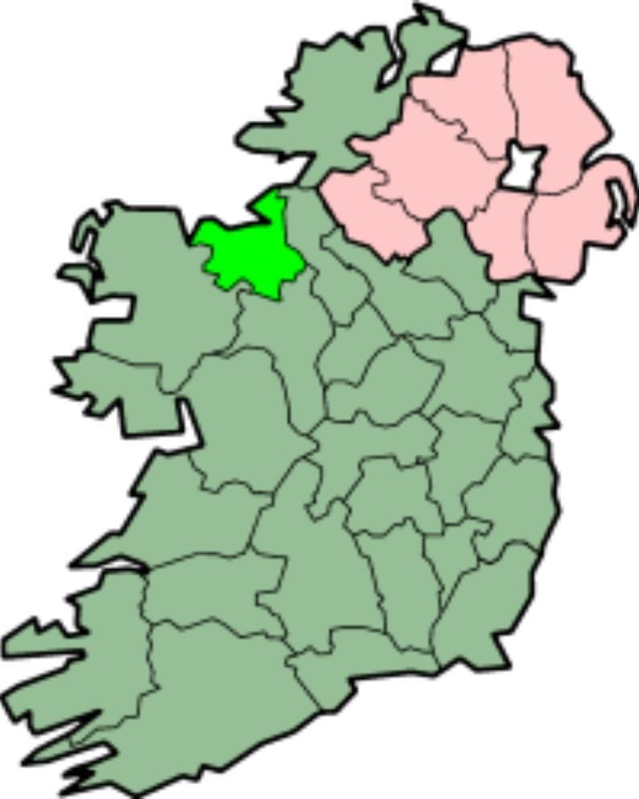 County Sligo on a map of Ireland | Irish American Mom Map of Ireland with county outlines