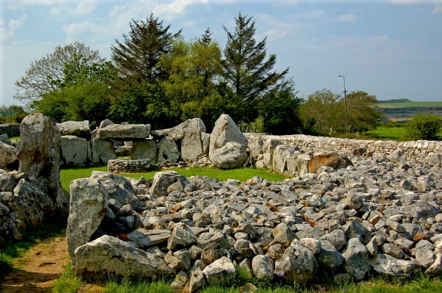 Creevykeel Court Tomb in County Sligo | Irish American Mom Stones and a stone monument