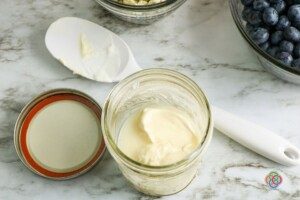 Salad dressing in a mason jar
