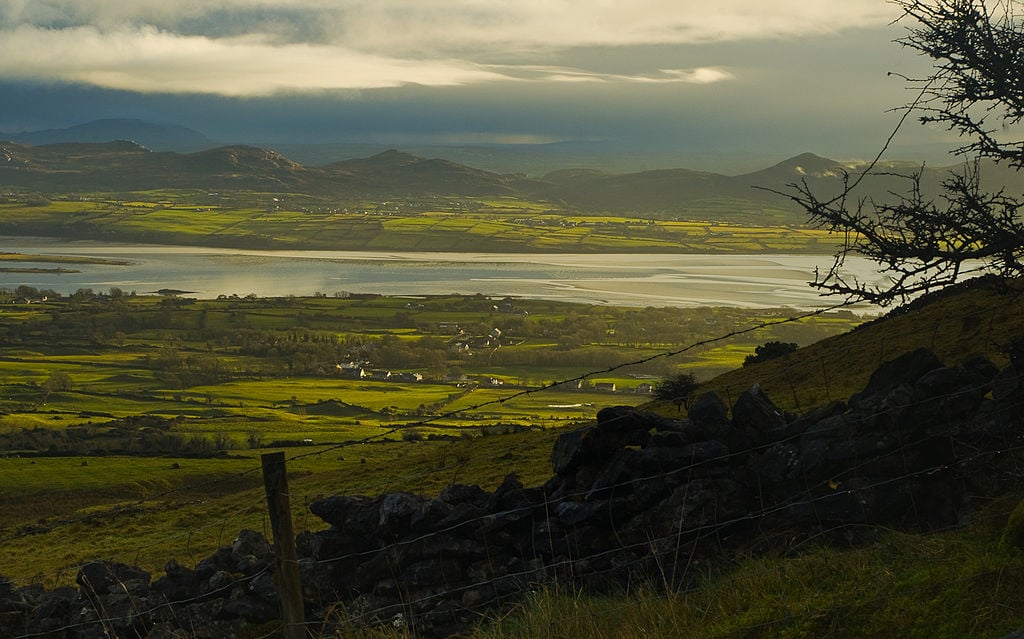 Ox Mountains in County Sligo | Irish American Mom Mountains by a sea inlet