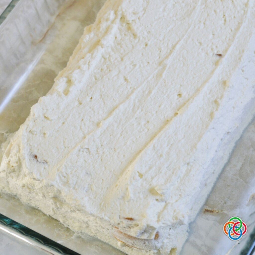 Whipping cream on an ice box cake | Irish American Mom Whipped cream ice box cake