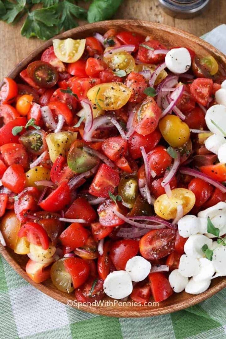 Bowl of tomato salad