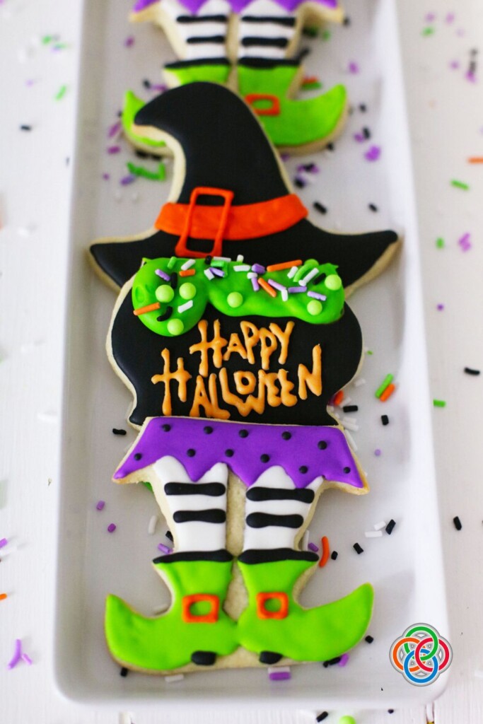 Stacked Sugar Witch Cookies With Video Tutorial For Halloween
