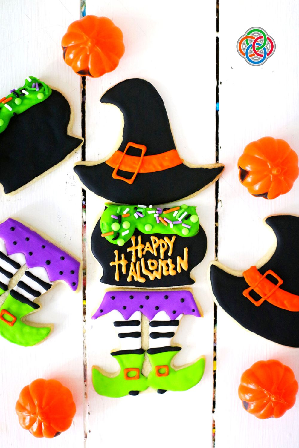 Stacked Sugar Witch Cookies With Video Tutorial For Halloween
