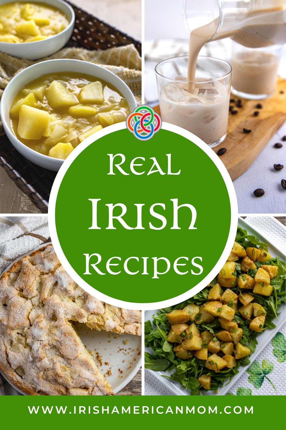 Irish food collage with text bubble