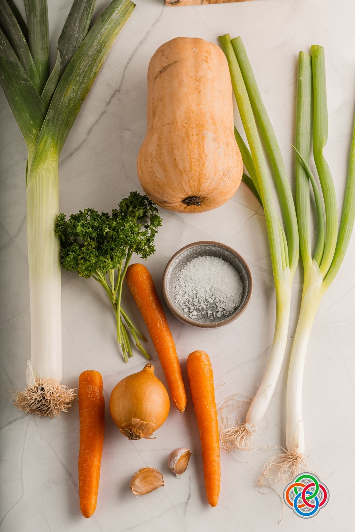 Ingredients for homemade vegan vegetable stock cubes | Irish American Mom Ingredients for vegetable stock