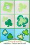 Paper shamrock picture collage with text banner