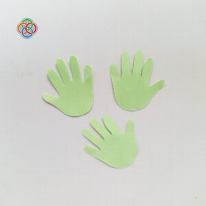 Green handprints