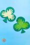 Paper Shamrocks with logo