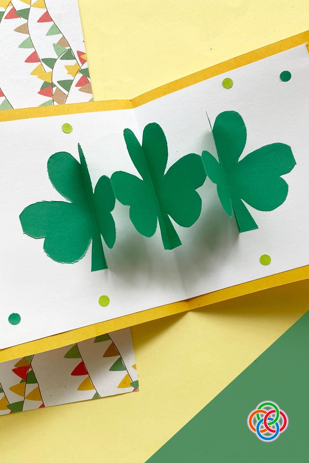 Pop up Shamrock Card Craft | Irish American Mom Pop up shamrock card