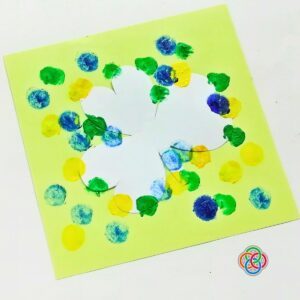 Splatter paint shamrock