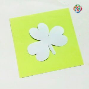 Shamrock paper template with logo