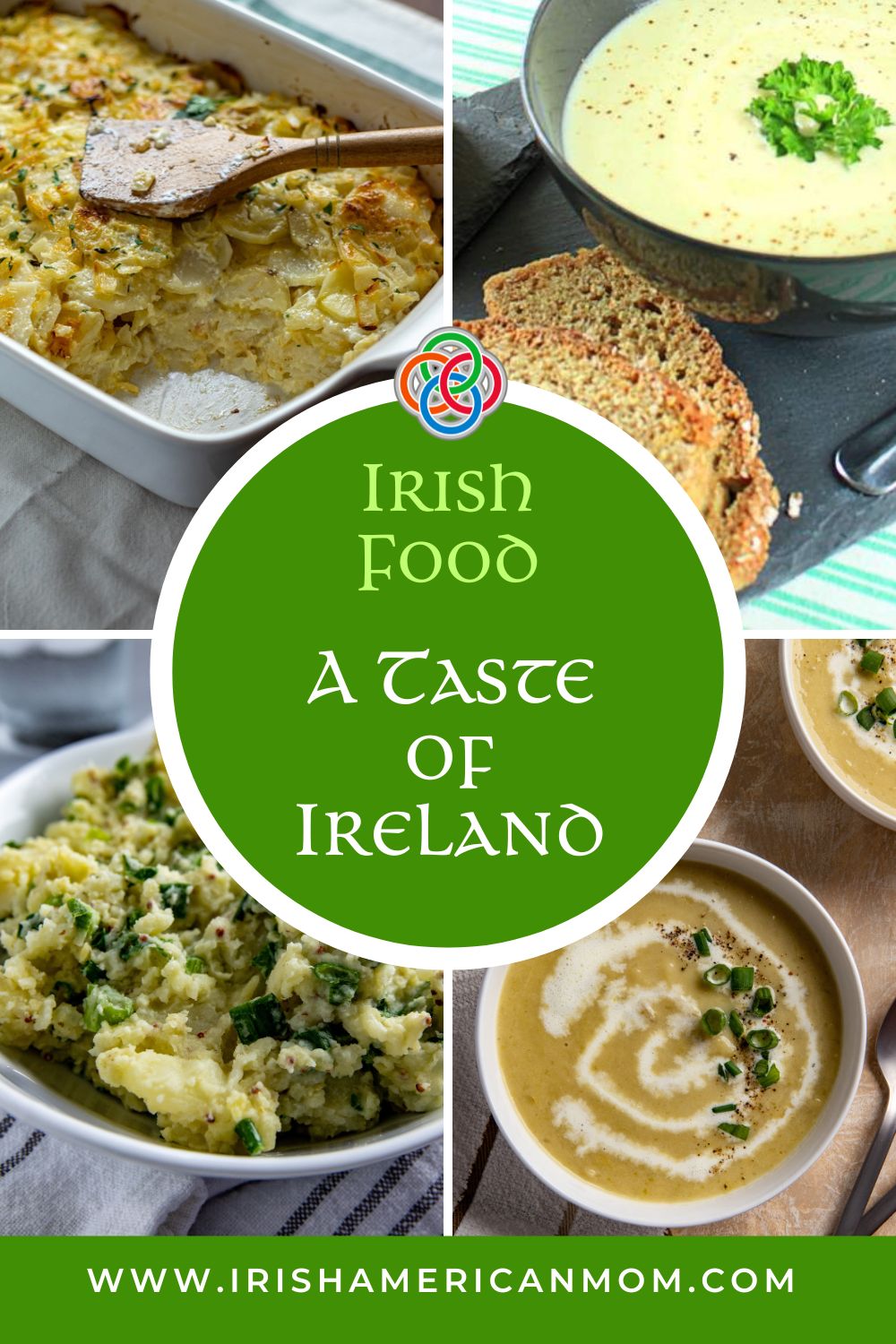 Irish Food A Taste of Ireland | Irish American Mom Irish food collage with text bubble