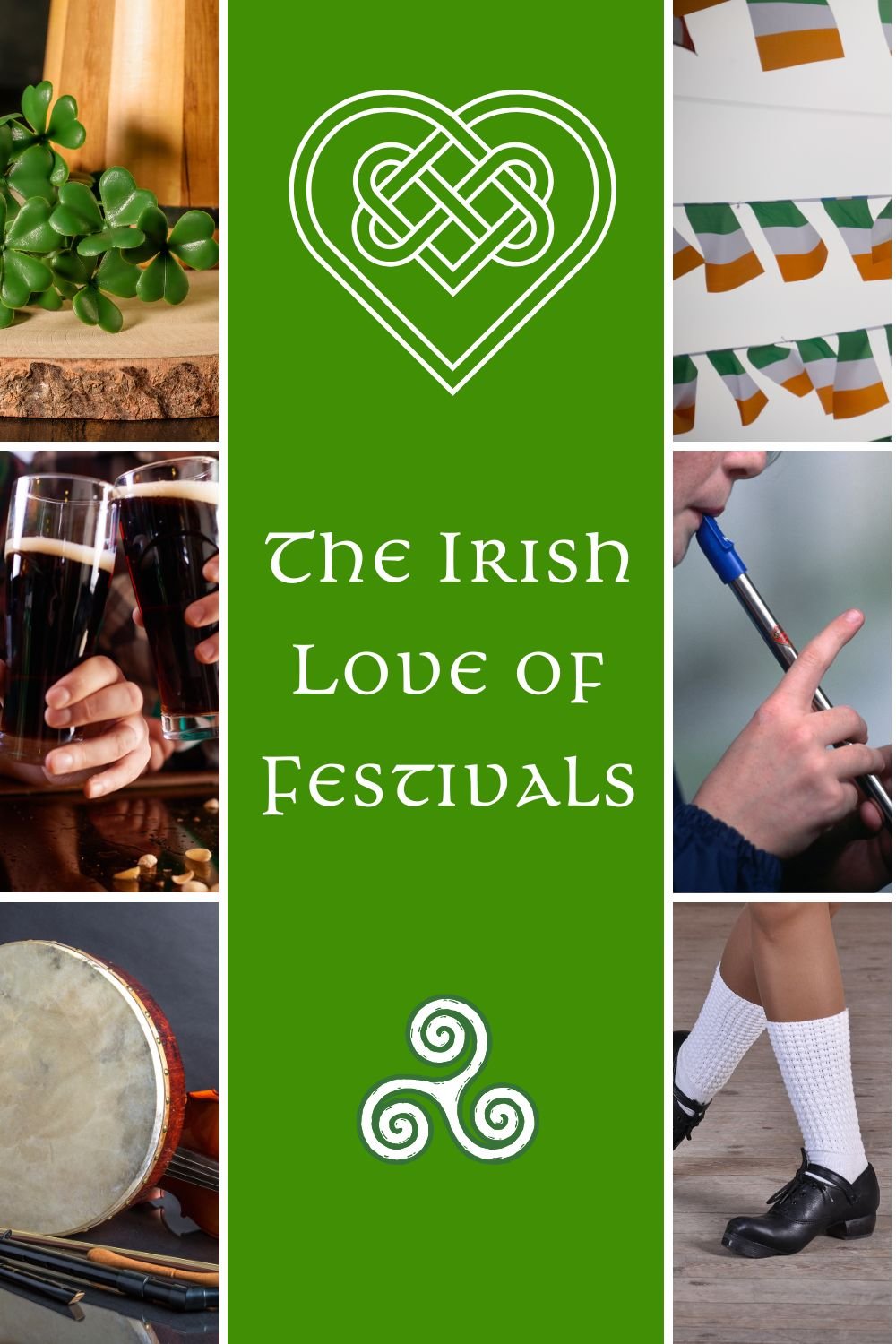The Irish Love of Festivals | Irish American Mom Party photo collage with text banner