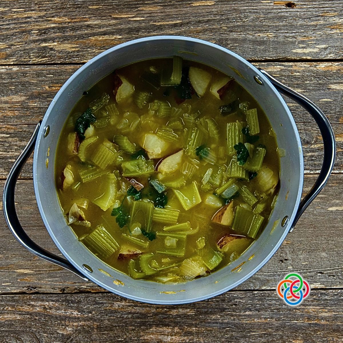 Simmering Irish parsley soup Irish Parsley Soup | Irish American Mom Soup cooking in a pot