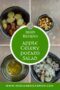 Collage on how to make potato salad with apples plus text bubble