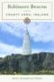 A stone pillar on a cliff with a text banner