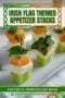 Single-image Celtic-styled poster with three stacked melon and feta appetizers in green, white and orange, the colors of the Irish flag featuring a Celtic design text banner.