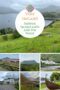 Collage of scenic locations in the west of Ireland featuring lakes, green hills, mountains, castles, and coastal views with text overlay “Visit Ireland Hidden Heartlands and the West.”