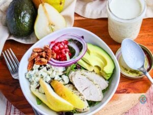 Pear Harvest Salad with Gorgonzola Salad Dressing | Irish American Mom